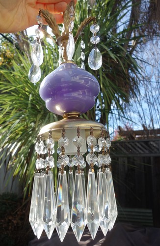 Vintage purple amethyst - purple, murano