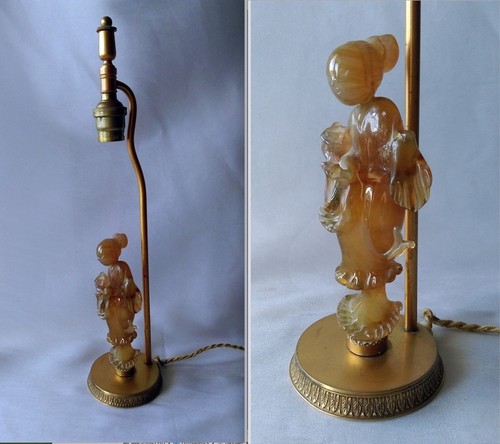 Ancienne lampe verre - en,